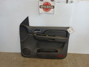 2007-2014 GMC Yukon Black Door Interior Trim Panel - Front, Right (Passenger) (Used OEM)