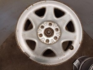 2015-2020 GMC Yukon Silver 17x8 7-Spoke Steel Wheel (Used OEM)
