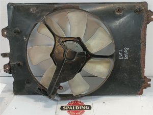 2009-2014 Honda Ridgeline 7-Blade A/C Condenser Fan Motor Assembly (Used OEM)