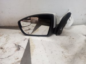 2018 Ford Focus White Power Door/Side View Mirror - Left (Driver) (Used OEM)
