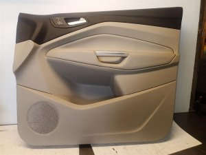 2013-2016 Ford Escape Tan Door Interior Trim Panel - Front, Right (Passenger) (Used OEM)