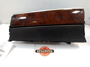 2007-2013 BMW X5 Black Glove Box Assembly with Wood Trim (Used OEM)