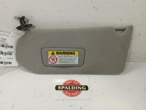 2003-2004 Honda Pilot Silver Illuminated Sun Visor - Left (Driver) (Used OEM)
