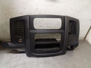 2002-2005 Dodge Ram 1500 Black Radio and Vent Instrument Panel Bezel (Used OEM)