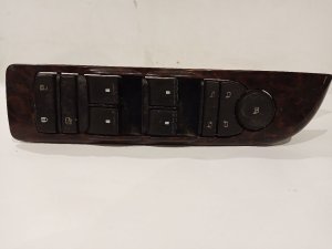 2007-2014 GMC Yukon Tan Master Power Window and Door Lock Switch with Power Folding Mirrors - Left (Driver) (Used OEM)