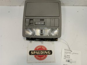 2008-2010 Toyota Highlander Silver Overhead Console Panel with Sunroof and Garage Door Opener Controls (Used OEM)