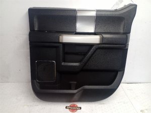 2015-2020 Ford F-150 Black Door Interior Trim Panel - Rear, Right (Passenger) (Used OEM)