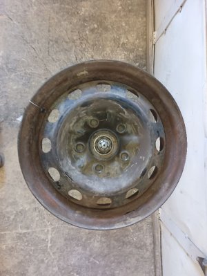 1995-2000 Toyota Tacoma Black 14x5 5-Lug Steel Wheel (Used OEM)