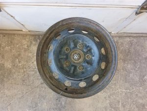 1995-2000 Toyota Tacoma Black 14x5 5-Lug Steel Wheel (Used OEM)