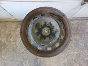 1995-2000 Toyota Tacoma Black 14x5 5-Lug Steel Wheel (Used OEM)