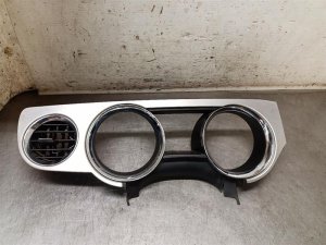 2010-2014 Ford Mustang Silver Speedometer Instrument Panel Bezel (Used OEM)