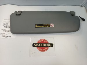 2006-2010 Porsche Cayenne Gray Sun Visor with Illuminated Vanity Mirror - Left (Driver) (Used OEM)