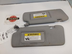 2007-2011 Honda CR-V Silver Sun Visor with Mirror - Left (Driver) (Used OEM)