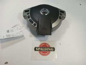 2014-2015 Nissan Rogue Black Steering Wheel Air Bag with Controls - Left (Driver) (Used OEM)