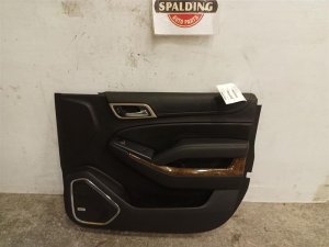 2015-2019 GMC Sierra 2500 HD Black Door Interior Trim Panel - Front, Right (Passenger) (Used OEM)