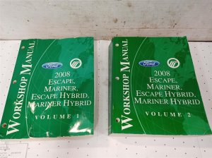 2008 Ford Escape 2-Volume Factory Workshop Service Manual Set (Used OEM)