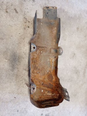 2007-2018 Jeep Wrangler Fuel Tank Skid Plate (Used OEM)