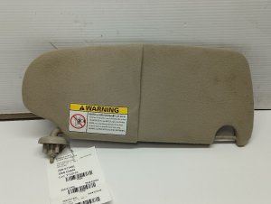 2002-2005 Dodge Ram 1500 Gray Sun Visor without Illuminated Vanity Mirror - Left (Driver) (Used OEM)