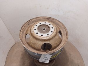 1996-2002 GMC C3500 White 10-Stud Dual Rear Wheel Steel Wheel (Used OEM)