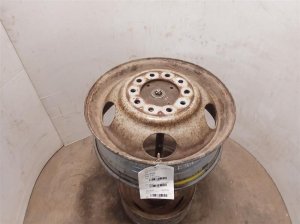 1996-2002 GMC C3500 White 10-Stud Dual Rear Wheel Steel Wheel (Used OEM)