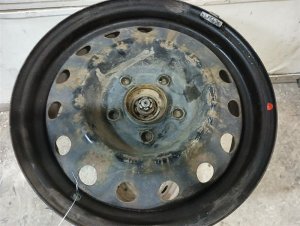 2010-2013 Kia Forte Koup Black 15-Inch 13-Hole Steel Wheel (Used OEM)