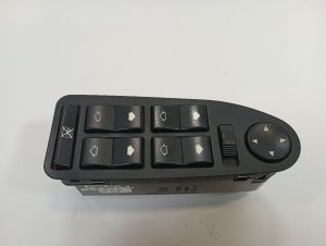 2000-2003 BMW 540i Black Master Power Window and Door Lock Switch - Left (Driver) (Used OEM)