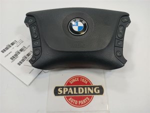 2001-2003 BMW 530i Black Steering Wheel Air Bag - Left (Driver) (Used OEM)