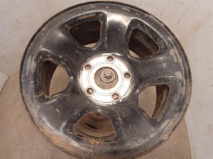 2002-2010 Dodge Ram 1500 Black 17x8 5-Spoke Painted Steel Wheel (Used OEM)