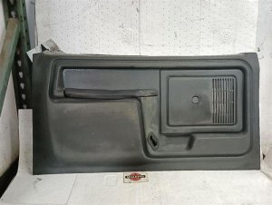 1980-1986 Ford F-250 Gray Door Interior Trim Panel (Manual Windows/Locks) - Front, Left (Driver) (Used OEM)