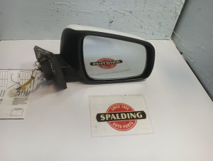 2008-2014 Mitsubishi Lancer White Side/Door Mirror - Right (Passenger) (Used OEM)