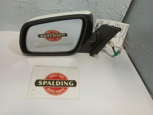 2008-2014 Mitsubishi Lancer White Side/Door Mirror - Left (Driver) (Used OEM)