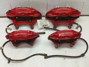 2011-2015 Chevrolet Camaro Brembo Disc Brake Caliper with Lines - Left (Driver) (Used OEM)