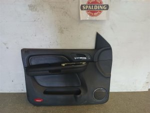 2007-2014 GMC Yukon Black Door Interior Trim Panel - Front, Left (Driver) (Used OEM)