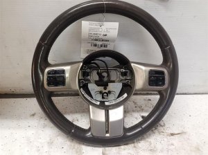 2011-2013 Jeep Grand Cherokee Brown Leather Steering Wheel with Controls (Used OEM)