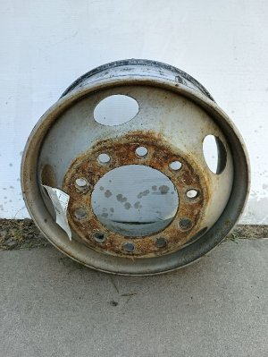  Volvo VNL 22.5x8.25 10-Hole Steel Wheel (Used OEM)