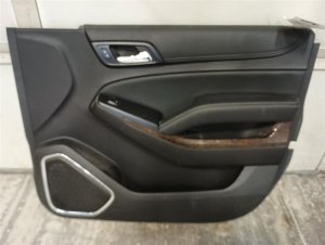 2015-2020 GMC Yukon Black Door Interior Trim Panel - Front, Right (Passenger) (Used OEM)