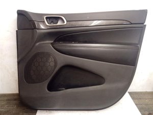 2011-2013 Jeep Grand Cherokee Black Door Interior Trim Panel - Front, Right (Passenger) (Used OEM)
