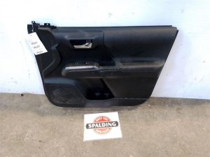 2016-2023 Toyota Tacoma Black Door Interior Trim Panel - Front, Right (Passenger) (Used OEM)