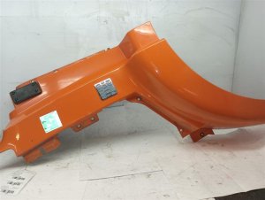  Volvo VNL Orange Fiberglass Fender Flare - Right (Passenger) (Used OEM)