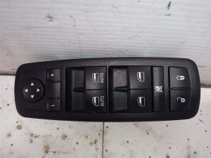 2011-2013 Jeep Grand Cherokee Black Master Power Window and Door Lock Switch - Left (Driver) (Used OEM)