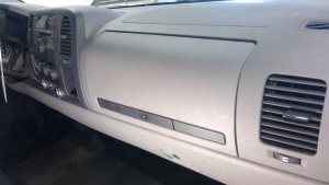 2007-2014 GMC Sierra 3500 HD Gray Lower Glove Box Assembly (Used OEM)