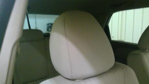 2005-2009 Hyundai Tucson Gray Cloth Rear Seat Headrest - Front (Used OEM)