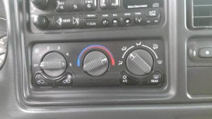 1999-2002 GMC Sierra 1500 Manual Temperature Control with Rear Defrost (Used OEM)