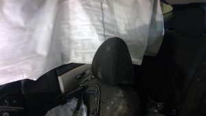 2022-2025 Hyundai Tucson Gray Cloth Center Rear Headrest - Front (Used OEM)