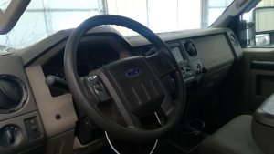 2008-2010 Ford F-350 Super Duty Black Steering Wheel with Cruise Control (Used OEM)