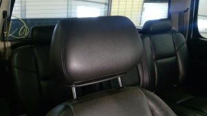 2007-2013 GMC Sierra 1500 Black Leather Rear Seat Headrest (Used OEM)