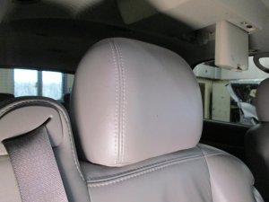2003-2006 GMC Sierra 1500 Beige Leather Headrest Pair - Front (Used OEM)