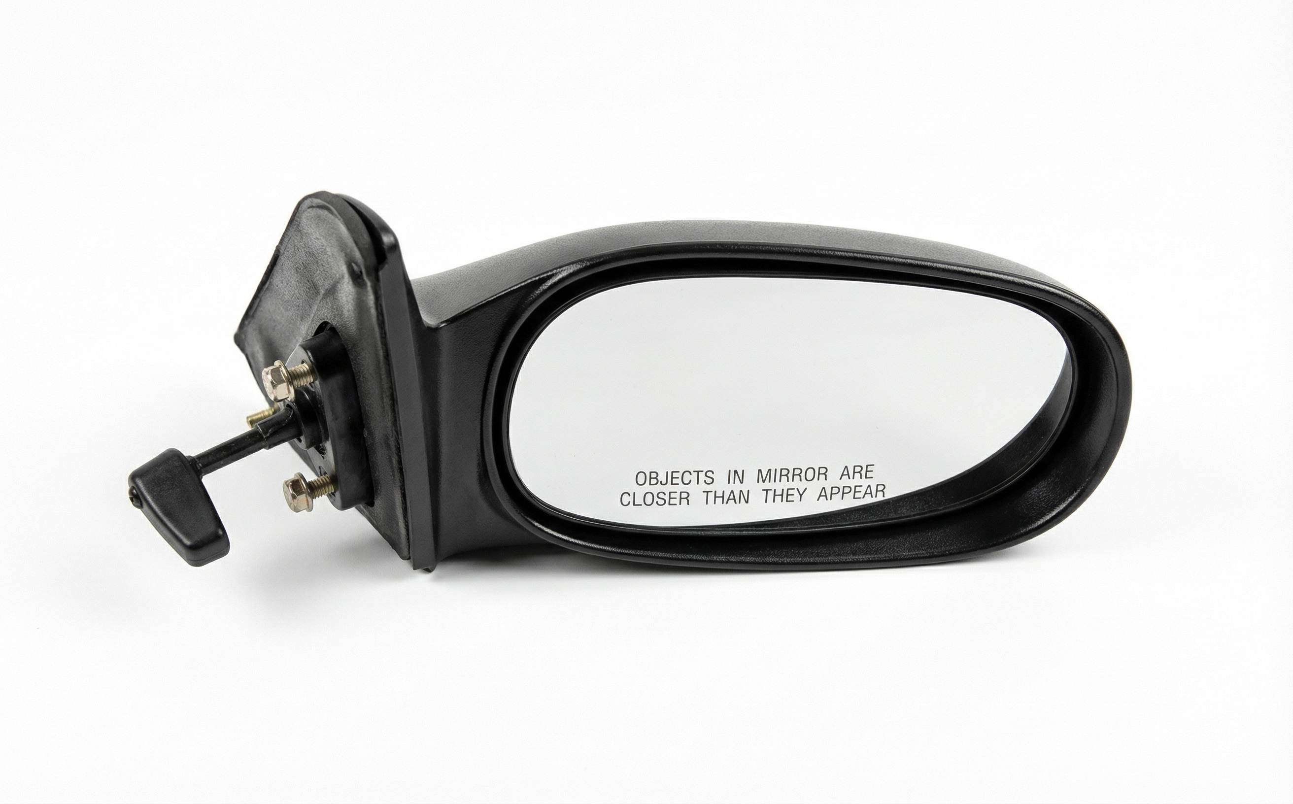 1998-2002 Toyota Corolla Black Manual Door/Side View Mirror - Right (Passenger) (Used OEM)