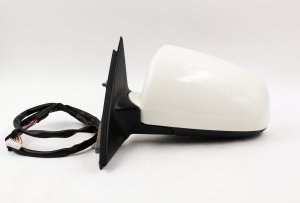 2002-2008 Audi A4 White Power Door/Side View Mirror - Left (Driver) (Used OEM)