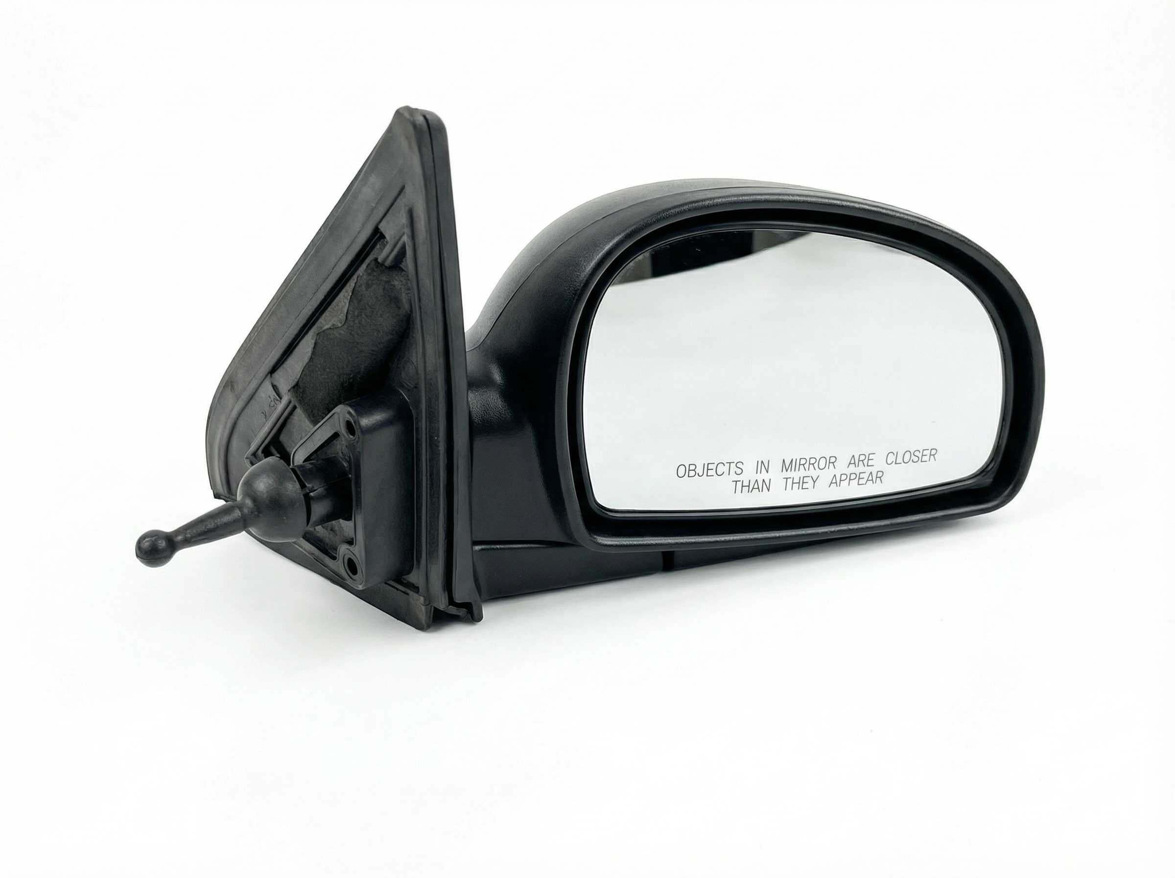 2002-2006 Hyundai Accent Black Manual Door/Side View Mirror - Right (Passenger) (Used OEM)